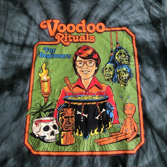 Steven Rhodes Voodoo Rituals Graphic Tie-Dye T-Shirt - Picture 6 of 9